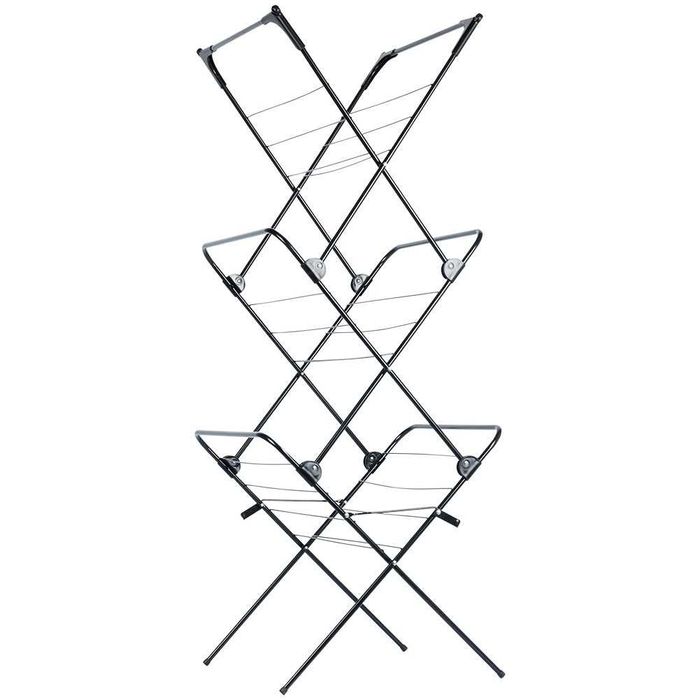 Вертикален сушилник за дрехи на 3 нива/простор за пране 61x58x136 cm