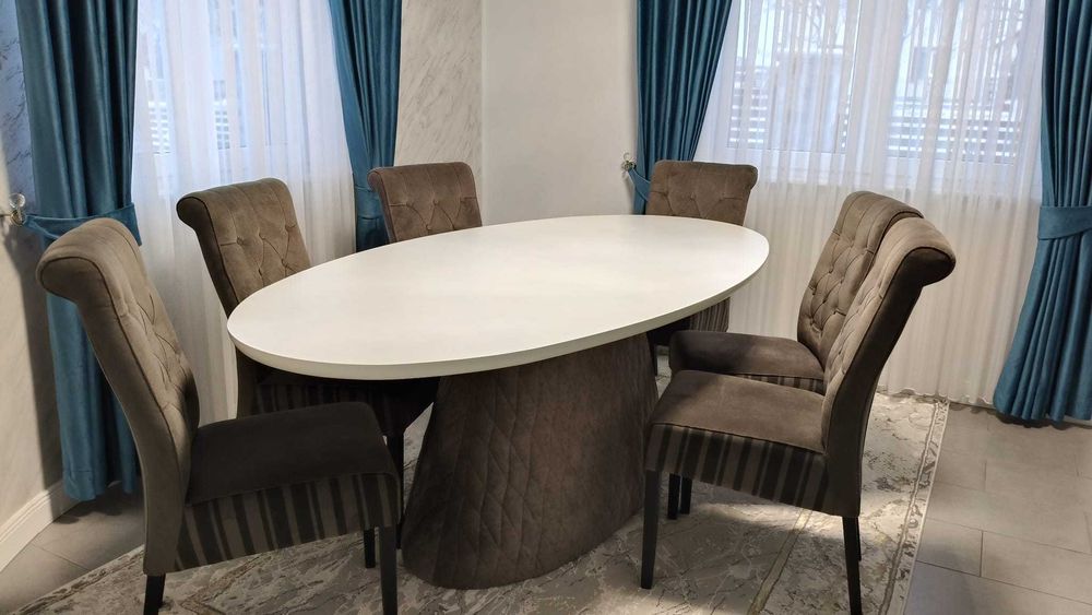 Vând masa set cu 6scaune