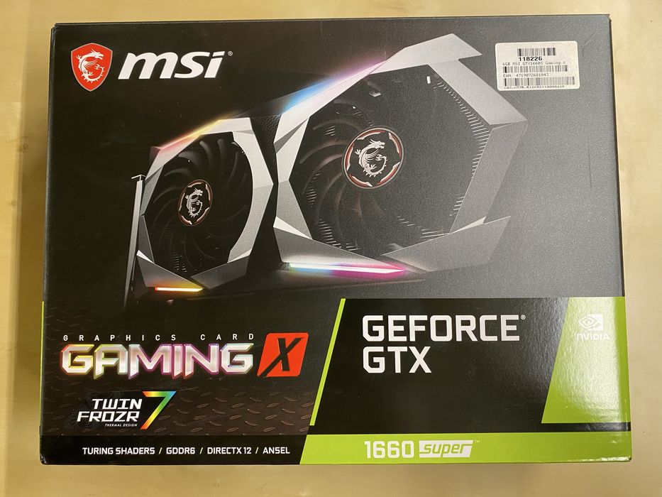 Видео карта MSI geforce  gtx 1660 super gaming x