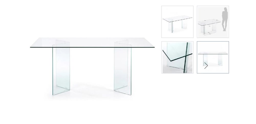 Masa sticla securizata Burano Kave Home