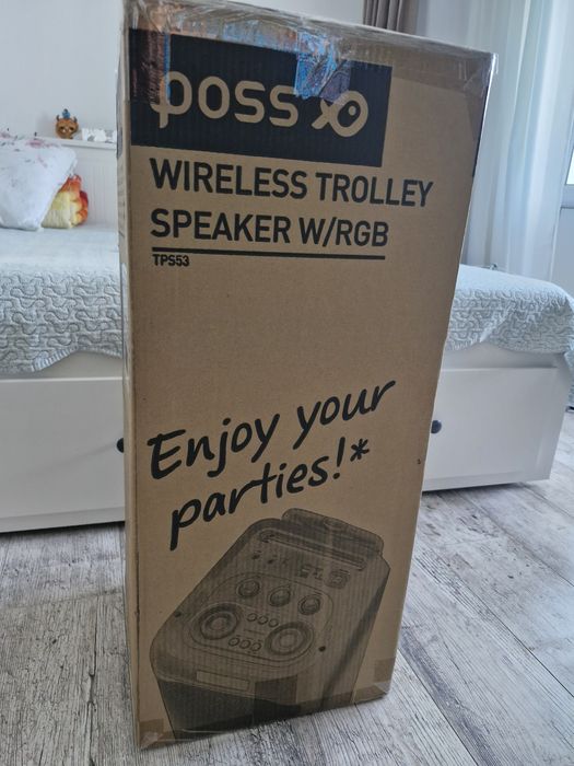 Boxă portabilă wireless cu lumini rgb