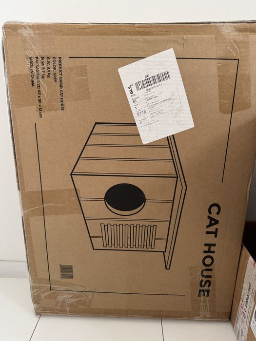 Casă pentru exterior acoperiș plat - pisică