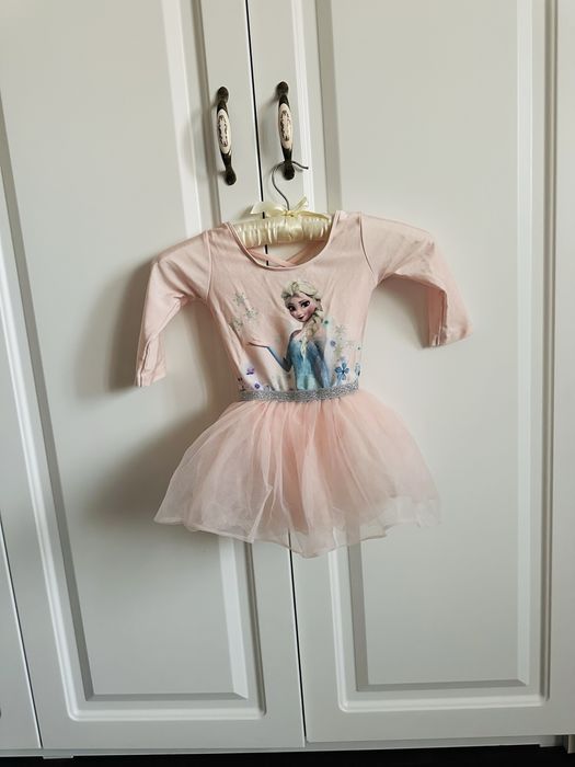 Rochie balerina printesa Elsa ,cu tiul , masura 98- 104, H&M , 3/4 ani