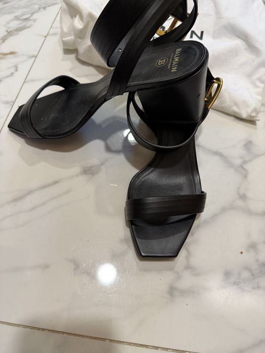 Дамски сандали естествена кожа Balmain Sandals - Calf-skin leather