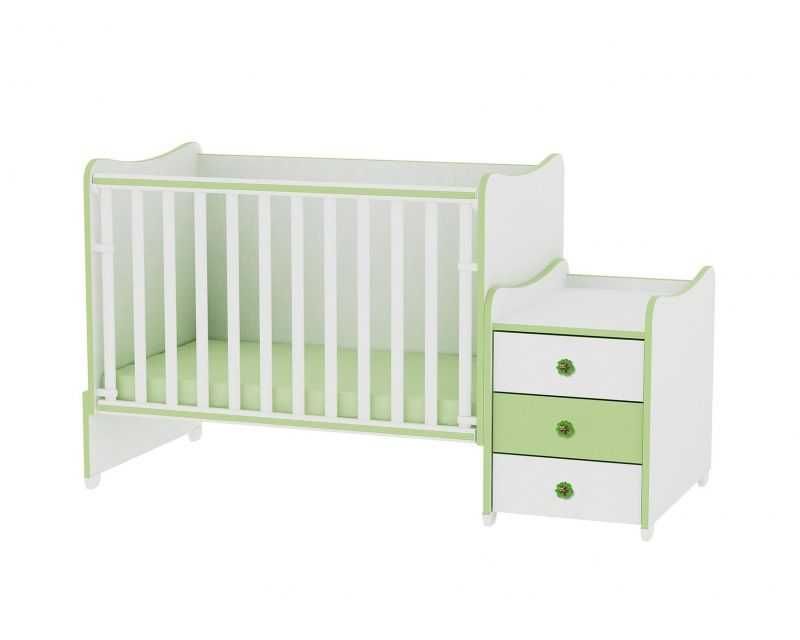 Легло и кошара в едно гардероб и бюро и матраци трансформиращи Lorelli