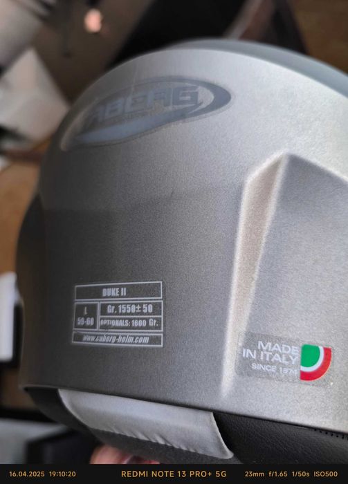 Модуларна каска CABERG Duke 2 Mat Gun Metal Размер L