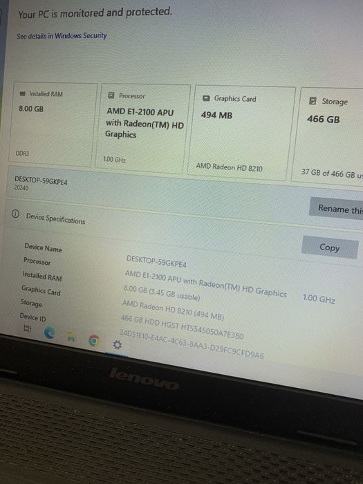 Laptop Lenovo 505