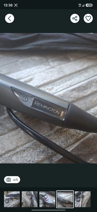 Ondulator de păr (fier de ondulat) Remington.