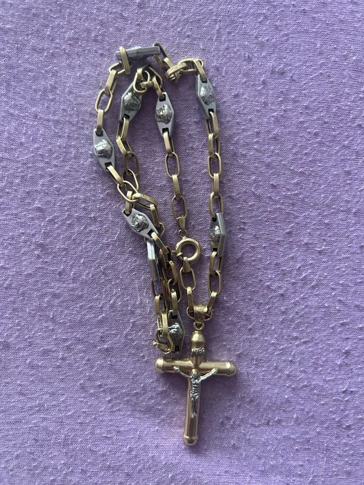 Lant cu cruciulita nou aur 14k 20.70 grame 55 cm lungime