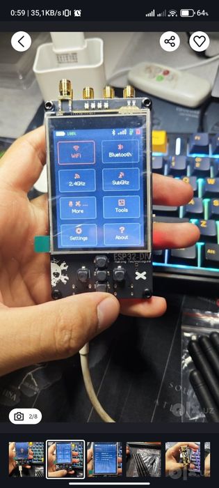 Esp32 div V2  
v: 1.7.2 
Yangi faqat ishlash ishl