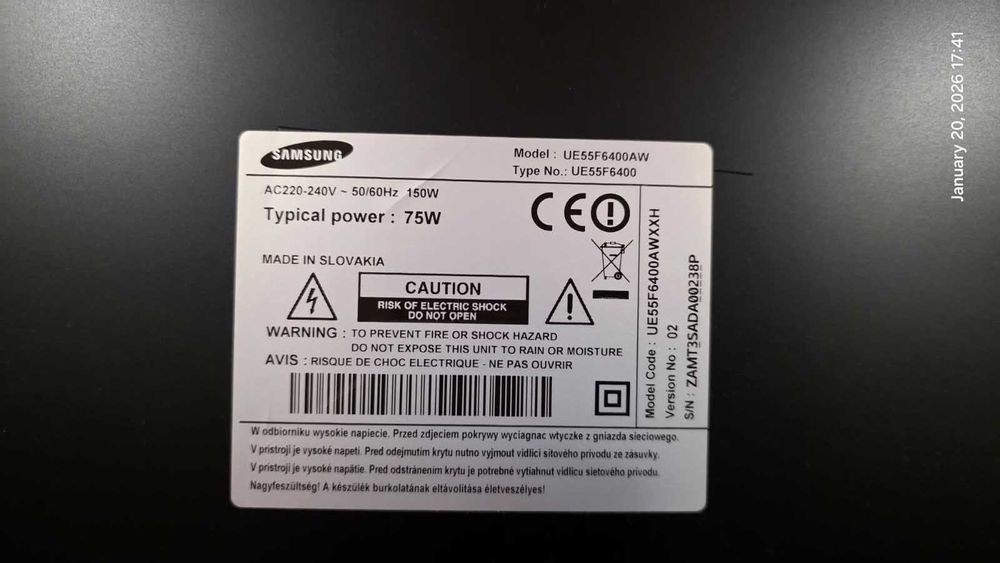 Televizor Samsung LED 3D Activ 138 cm Full HD + ochelari 3D