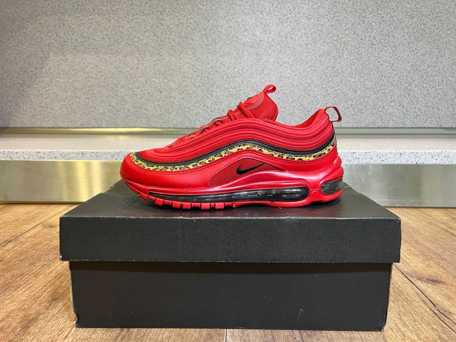 ОРИГИНАЛНИ *** Nike Air Max 97 Premium " Leopard Pack " Red Black