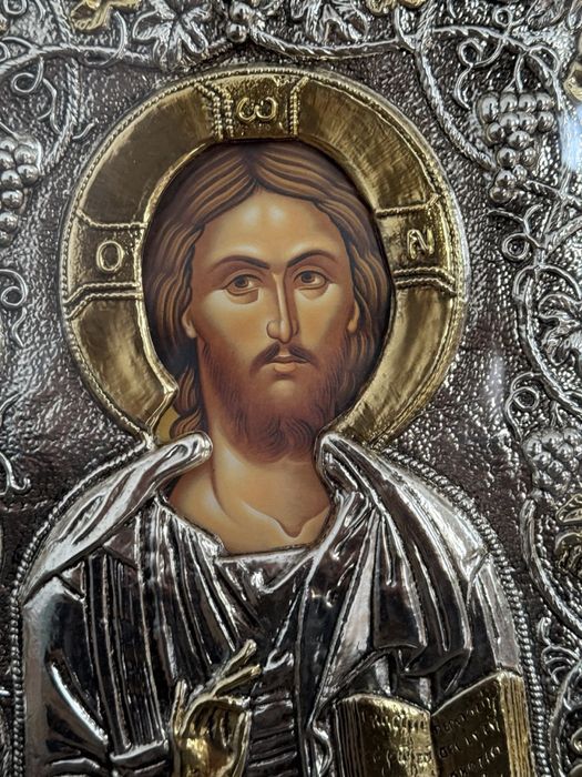 Icoană Sfințită pe vârful Athos-Mântuitorul Pantocreator