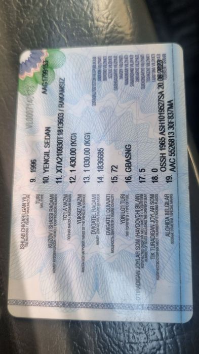 Vaz 2109 sotiladi xolati zo'r