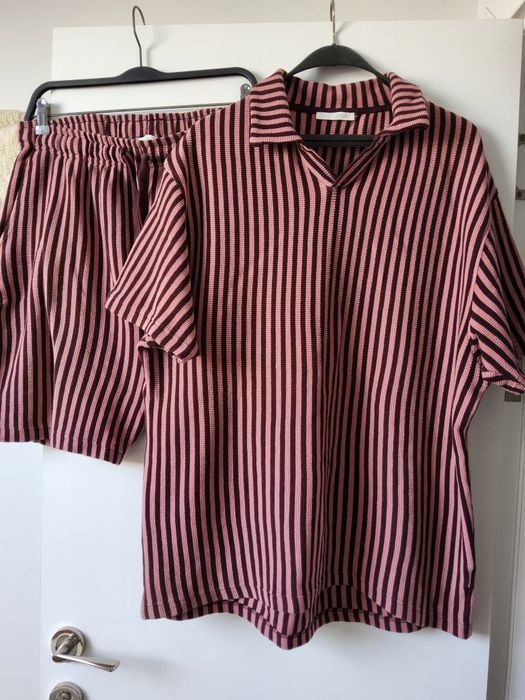 Zara мъжки летен комплект тениска и къси панталонки / размер XL