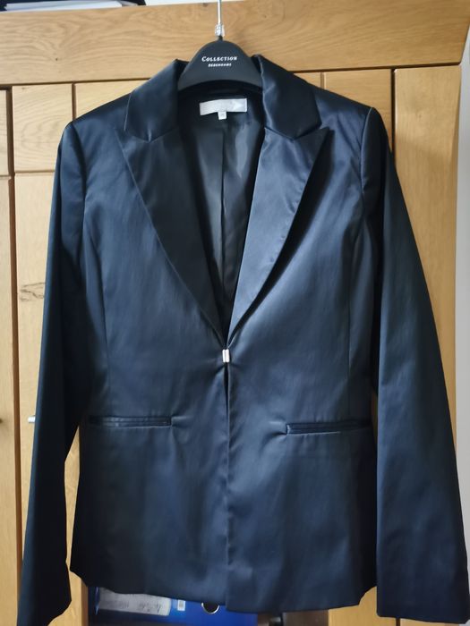 Sacou dama satin negru