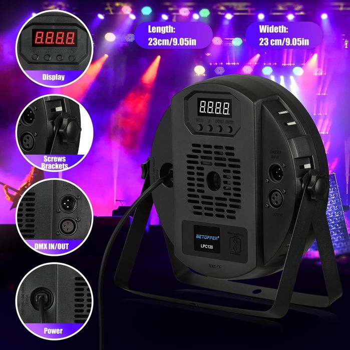 Par led RGBW 120W DMX