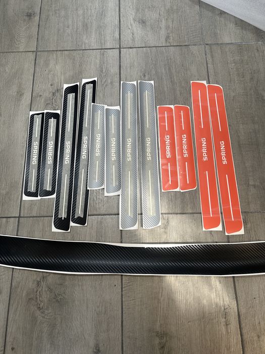 Ornamente protectie praguri si portbagaj Dacia Spring