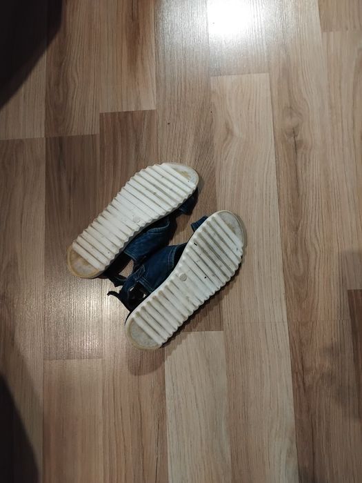 Sarafan blugi dama mărime L+sandale blugi mărimea 37