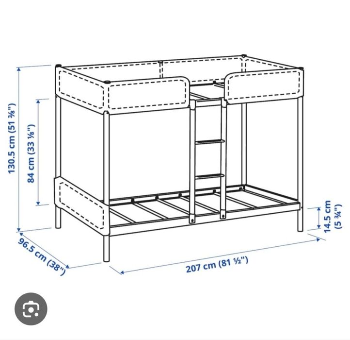 Кровать  двухъярусная ikea