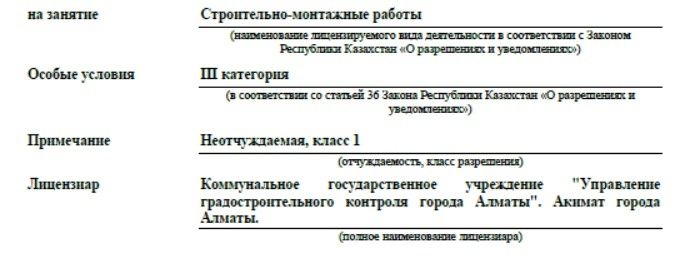 ТОО с лицензией 3 кат