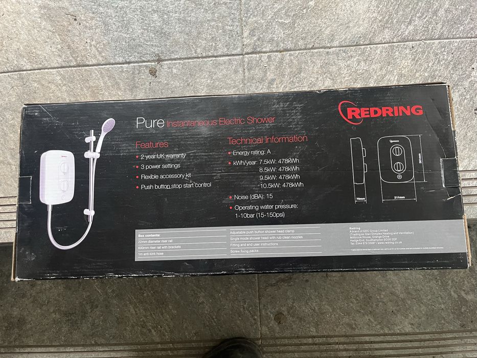 Boiler instant cu para dus Redring Pure
