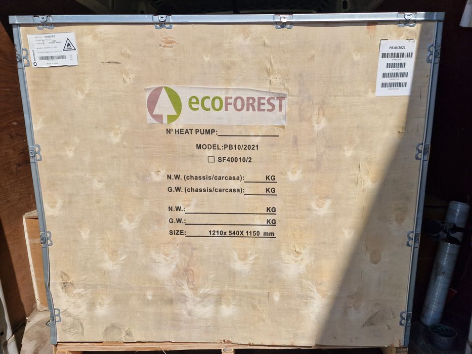 Ecoforest  ECOAIR 3-12 PRO (G2) термопомпа въздух-вода 12kw