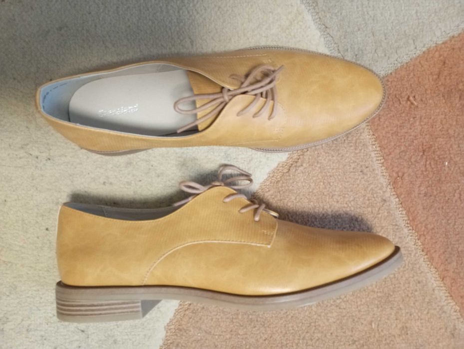 Елегантни дамски обувки  Graceland, цвят горчица, №42, стелка 26 см.