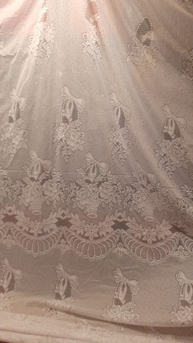 Тюль белая  полотно 5м