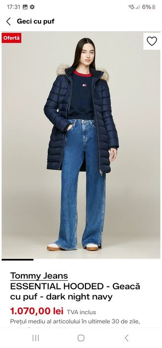 Geaca dama Tommy Hilfiger