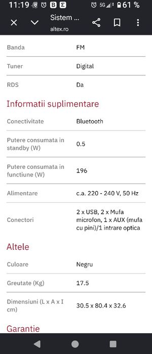 Boxa Panasonic Tmax 40