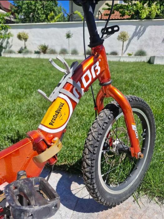 Bicicleta Go Kart 16 inch RDB, pentru copii 4-6 ani, disc frana fata/spate, culoare rosu