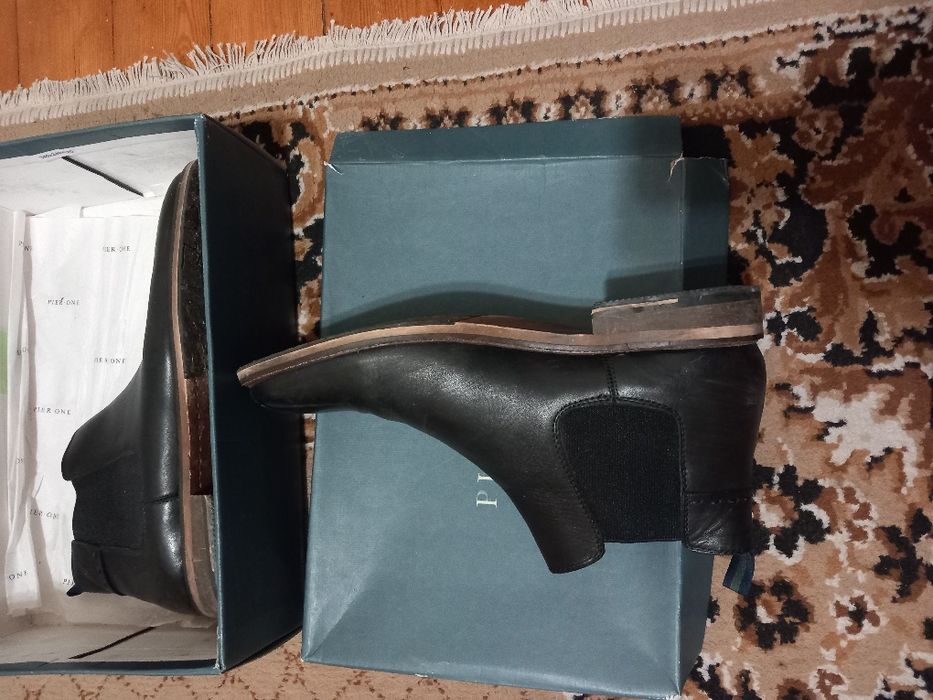 Мъжки боти от естествена кожа