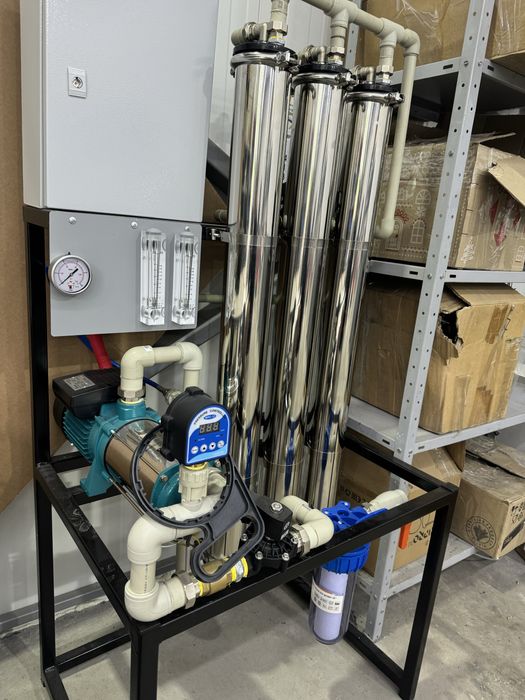 Система за обратна осмоза 750 литра на час с многостъпална помпа