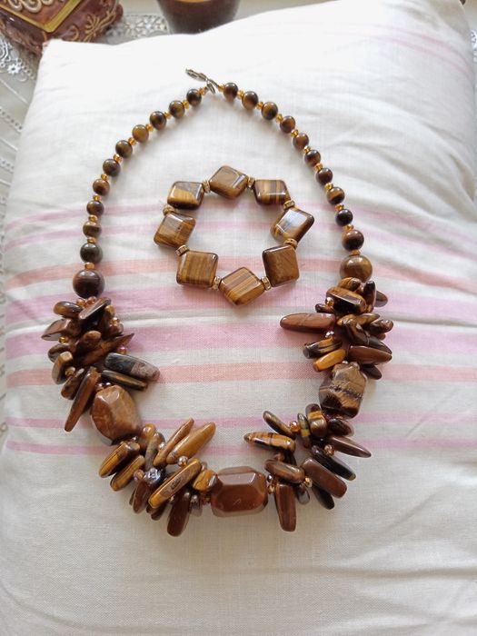 Продам Калье Тигровый глаз,( новое)