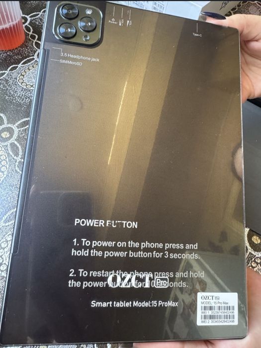 Planshet . 15pro max koʻrinishidagi