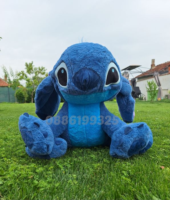 Плюшена играчка Стич, 100см, Плюшен Стич Stich Син