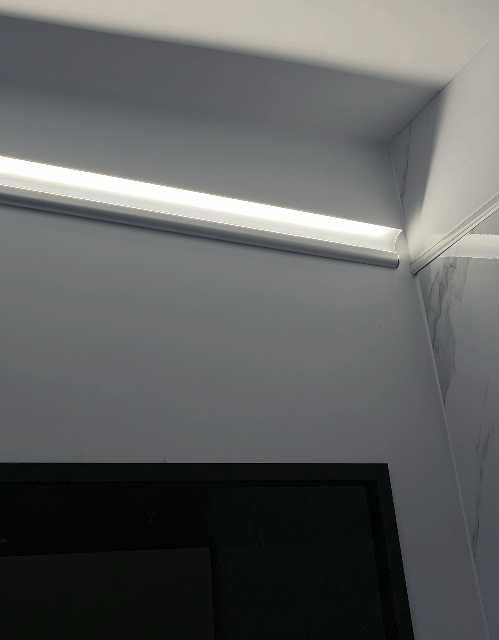 Декоративен LED Корниз за Таван – Алуминиев Профил за LED Лента + дифузор (капаче) пръчка 2 метра