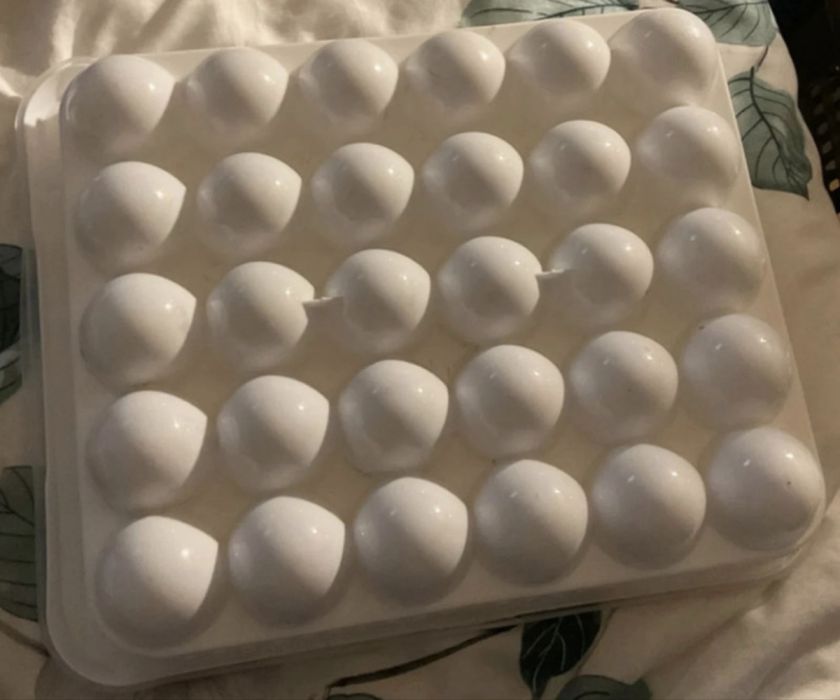 Suport/Cutie depozitare 30 ouă cu capac - Organizator frigider