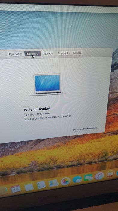 Macbook Air A1466/2014, 128 gb ssd