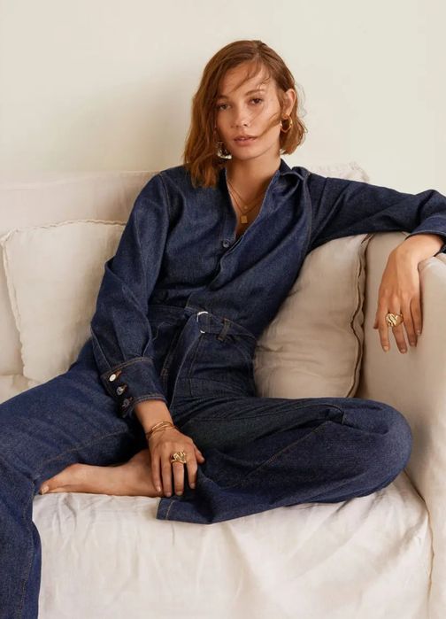 Шикарный комбинезон из денима от Манго! Новый!