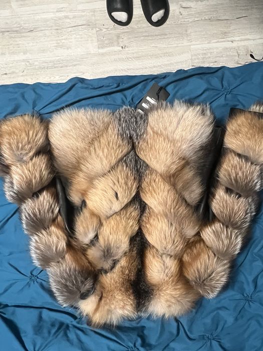 Blana naturala vulpe noua 2 in 1