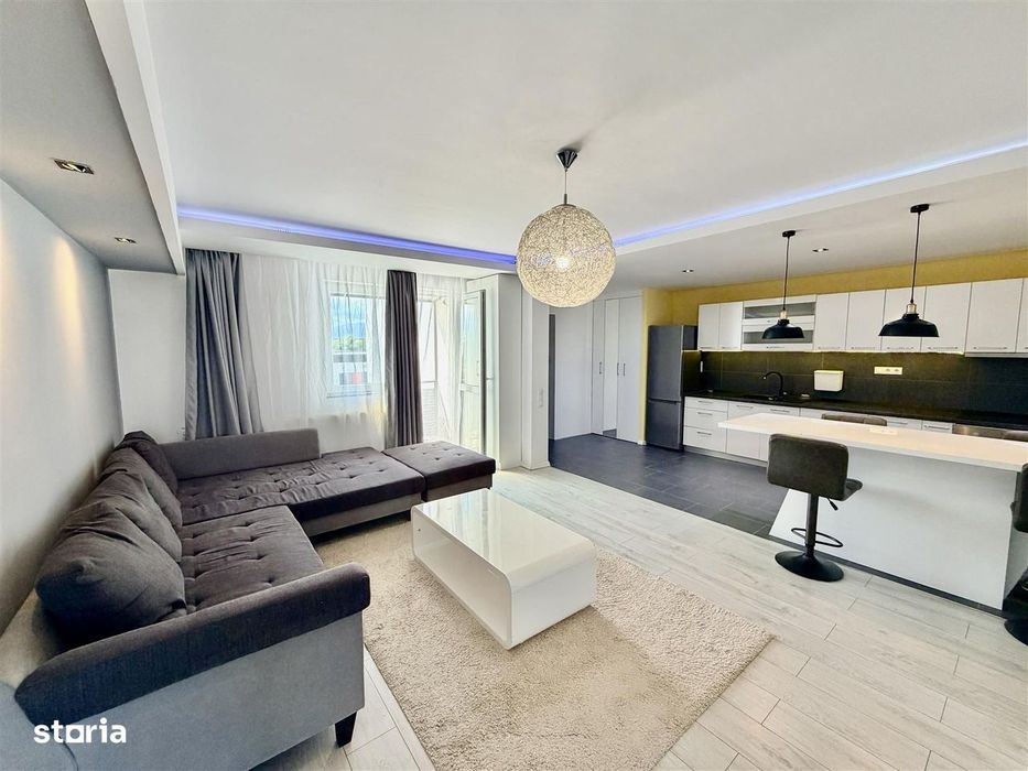 Apartament 2 camere – mobilat și utilat – balcon, pod și parcare