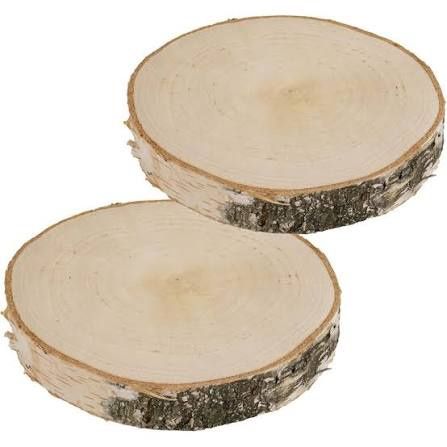 Rondele de mesteacăn pentru decor