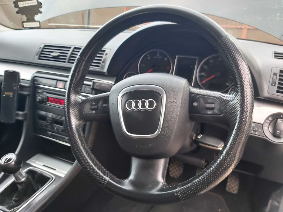 Volan S LINE negru cu airbag si comenzi audi a6 c6 audi a4 b7