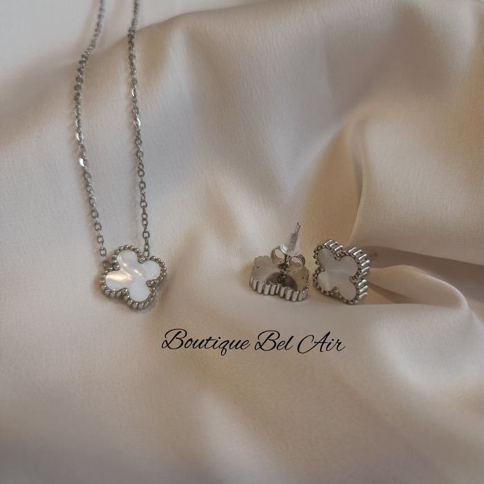 Van Cleef детелини, комплект колие и обеци