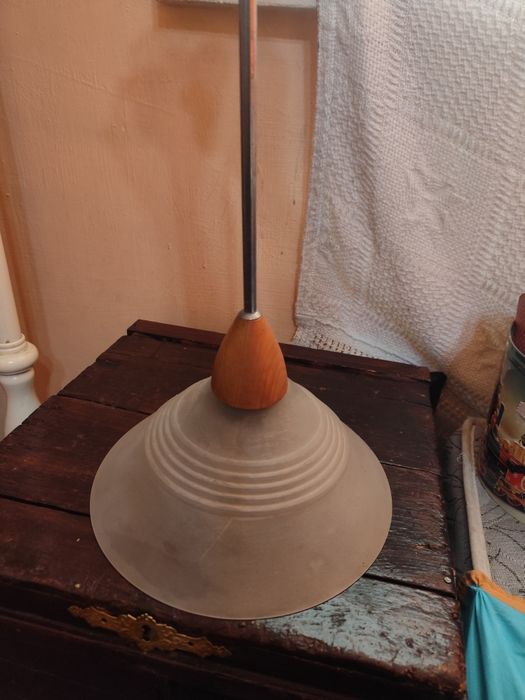 Полюлей оранж стъклен 2бр.