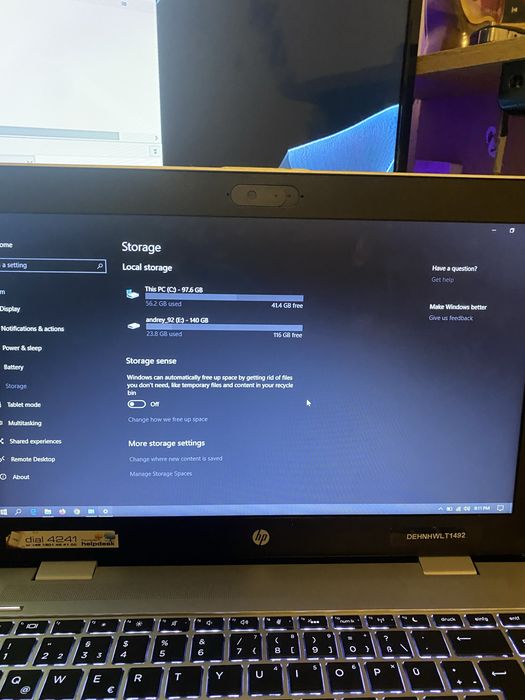 Laptop hp i5 ssd 256