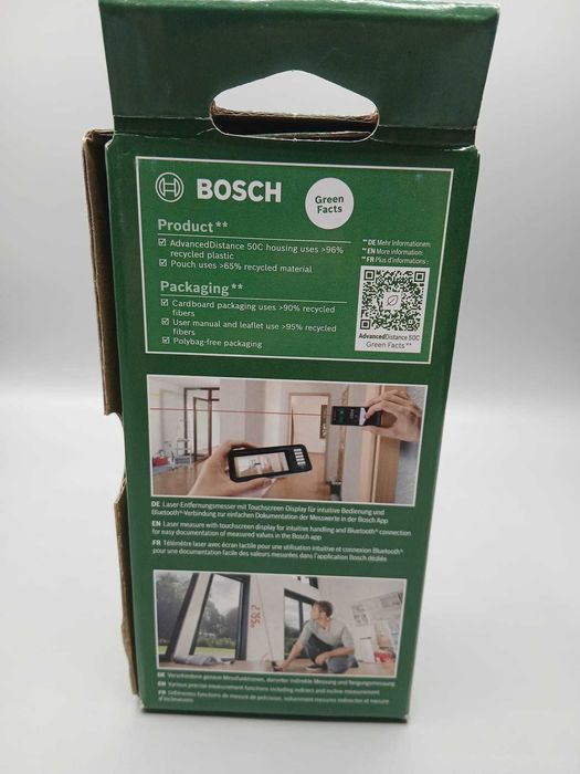 Telemetru Digital cu Laser Bosch Advanced Distance 50c Nou Sigilat, Raza de Lucru 50 m, Precizie +/- 2 mm