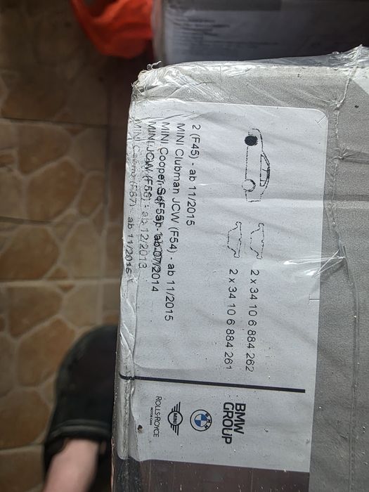 placute frana bmw  seria 2 f45 si mini cooper f54 f55 f56 f57